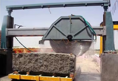 Granit taşını yüksek hassasiyetle kesmek için daire testere