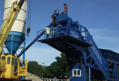 Mobil küçük beton santrali
